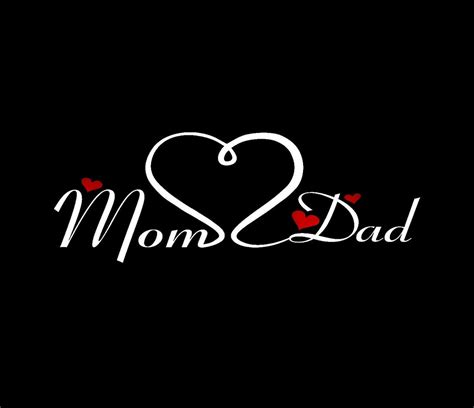 Love You Mom and Dad Decal Sticker for Your Car Truck SUV Van - Etsy UK