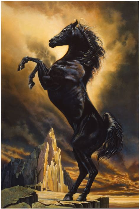 The Young Black Stallion - Artinsights Film Art Gallery | Horse painting, Horse art, Horse artwork