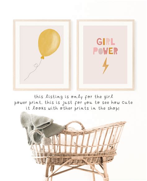 Girl Power Print Girl Power Poster Girl Power Wall Art Grl - Etsy