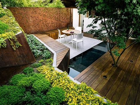 Multi Layered Japanese Style Garden and Sitting Area