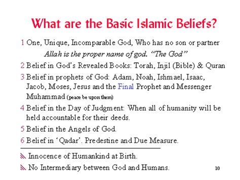 What are the Basic Islamic Beliefs? | Islam, Beliefs, Torah