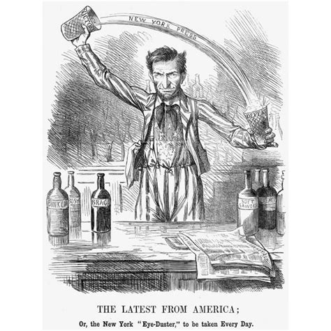 Lincoln Cartoon 1862 Nan English Cartoon Of 1862 Featuring President Abraham Lincoln Commenting ...