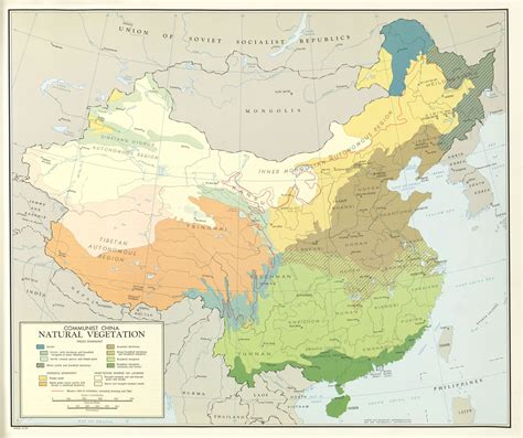 China Natural Vegetation Map - MapSof.net