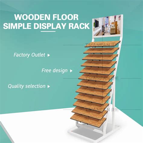 Hot Sale Wood Rack Flooring Display Tile Sample Oak Laminate Display R ...