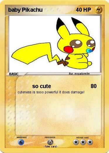 Pokémon baby Pikachu 11 11 - so cute - My Pokemon Card