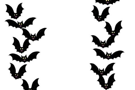 Halloween Bats - Vampire Border Clipart (Graphic) by Milaski · Creative ...