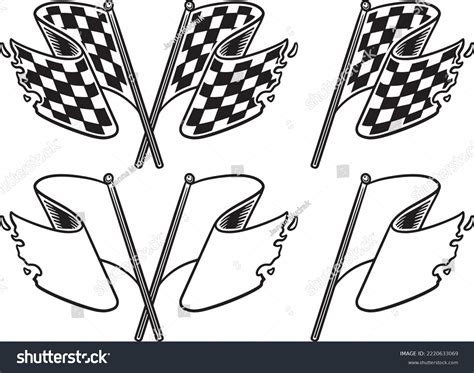 Race Flag Symbol Icon Vector Illustration Stock Vector (Royalty Free ...