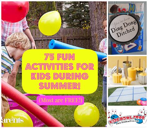 75 Fun Activities for Kids During Summer! (Most Are Free!) - Freebies2Deals