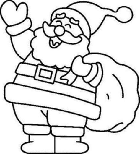 santa coloring page - Clip Art Library