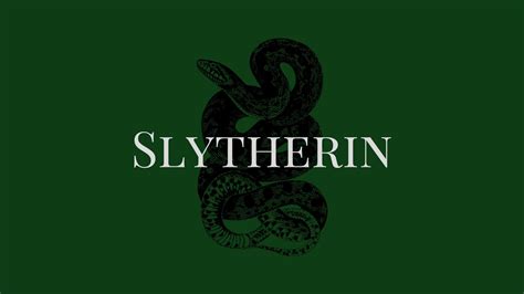 Slytherin White Word Logo Green Background HD Slytherin Wallpapers | HD ...