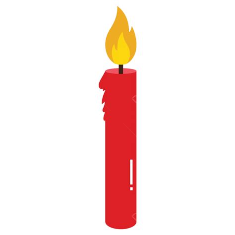 Candle Clipart Vector, Candle Clipart, Candle With Fire Clipart, Candle Design Red Candle ...