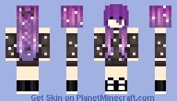 Galaxy Girl Minecraft Skin