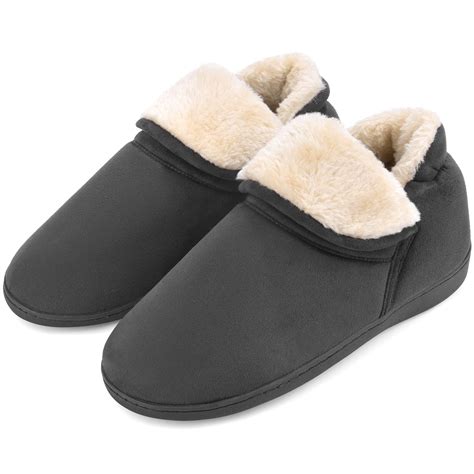 Vonmay - VONMAY Men's Suede House Slipper Booties Memory Foam Slippers ...