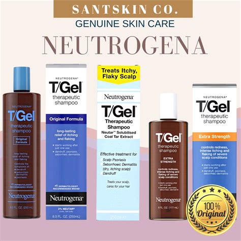 Neutrogena T/Gel Shampoo Original and Extra Strength for Dandruff, Psoriasis, Seborrheic ...