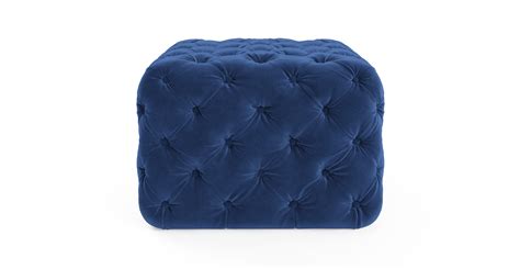 Sofa:Oval Ottoman Round Tufted Ottoman Dark Blue Ottoman Ottoman Coffee Table Upholstered ...