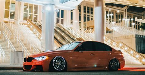 Red BMW at Night · Free Stock Photo