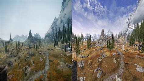 Skyrim spot the difference Special Edition vs Legendary Edition (Modded ...