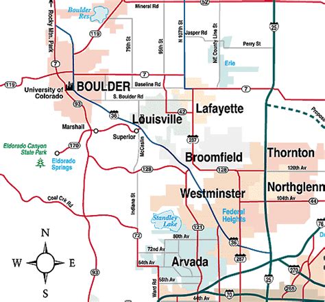 Boulder Area Map