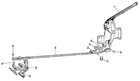 Jaguar E-Type Series 1 3.8 Handbrake Control Parts | Martin Robey Group