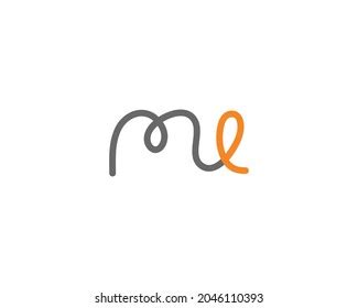 Me Logo Letter Design Template Element Stock Vector (Royalty Free ...