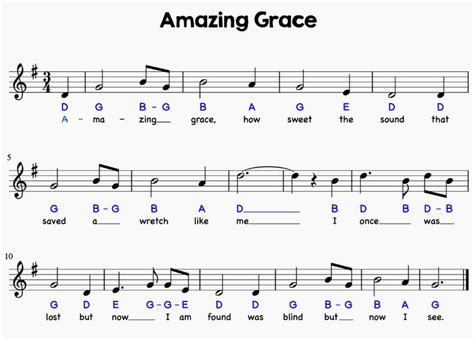 Amazing Grace - recorderkids15 | Reading sheet music, Amazing grace ...