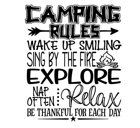 Camping rules in 2021 | Camping rules, Camping signs diy, Camper quotes