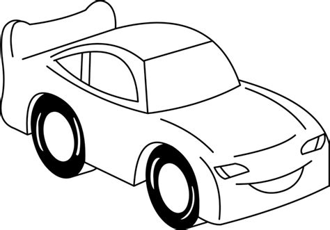 Cars Clipart- cars_cartoon_09_outline - Classroom Clipart