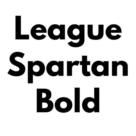 League Spartan Bold font - Free fonts on Creazilla | Creazilla