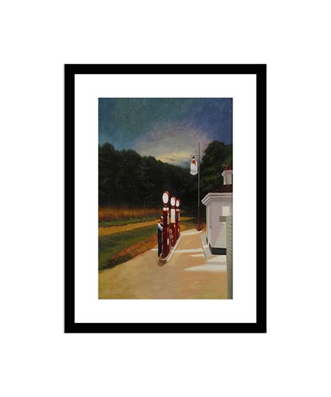 EDWARD HOPPER Gas Station Framed Photo Print | Etsy