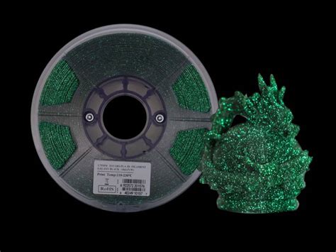 eSun 1.75mm PLA eTwinkling "Galaxy" Black Filament - 1kg Spool - Solarbotics Ltd.