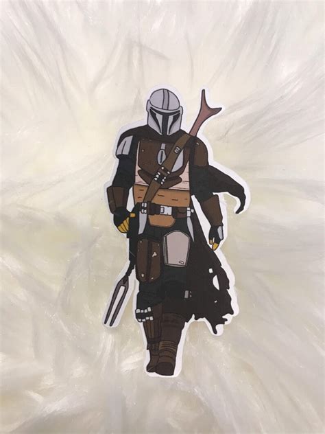 Mandalorian Sticker - Etsy