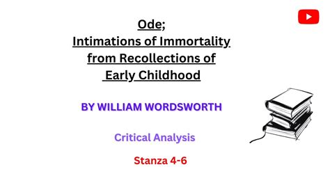 Ode: Intimations of Immortality from Recollections of Early Childhood, Critical Analysis, Stanza ...