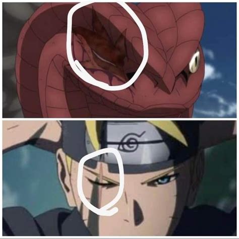 What do you think of the theory Boruto gets eye scar from Sasuke because Garaga got it from his ...