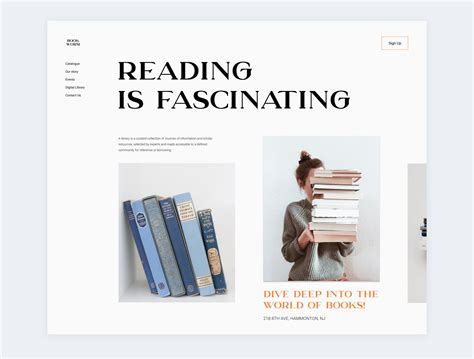 Library website by Julia on Dribbble