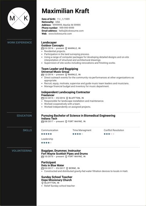 Sample Resume For Landscaping Foreman - Resume Example Gallery