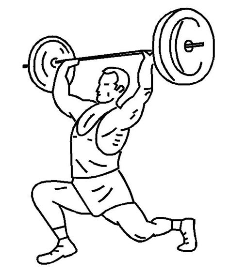 Weightlifting Drawing at GetDrawings | Free download