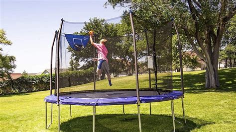 This trampoline with net will keep the kids busy all summer