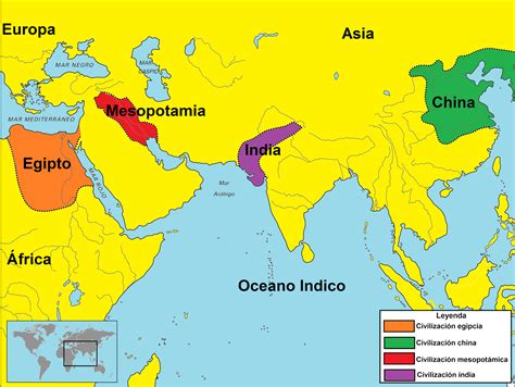 Social Site: Mapa civilizaciones fluviales