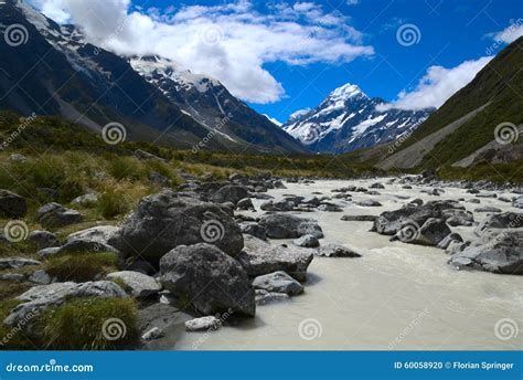 Mount Cook stock photo. Image of snowy, outdoors, nature - 60058920