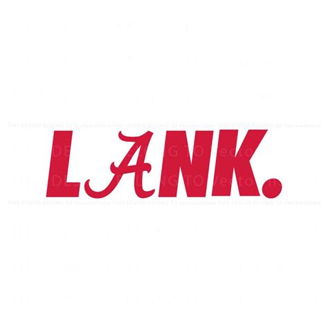 Lank Alabama Crimson Tide NCAA Football SVG