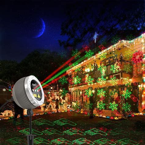 RB Led Star Laser Lights Christmas Projector Outdoor Lighting Laser Projector Landscape Shower ...