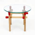 Matchstick Table // Round (Walnut + White) - Artless Corporation - Touch of Modern