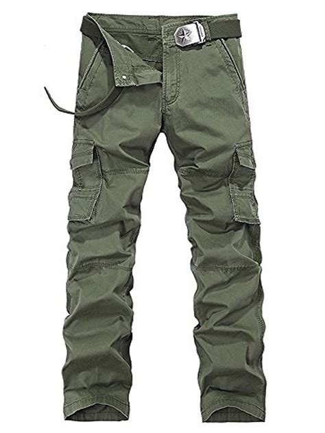 Mens's Cargo Pants Casual Relaxed Fit Pants Plain Army Military Style Trousers 36 - Walmart.com