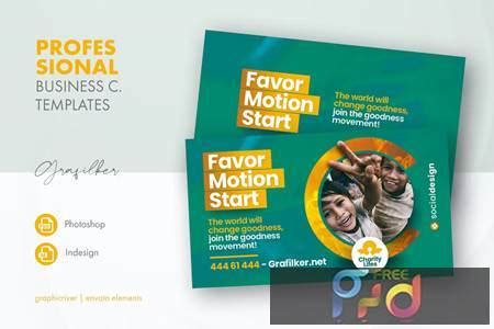 Charity Business Card Templates MMXC2J5 - FreePSDvn