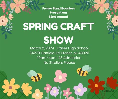 Fraser Band Boosters Spring Craft Show, Fraser High School, March 2 2024 | AllEvents.in