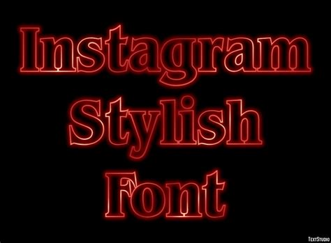 Instagram Stylish Font Text Effect and Logo Design Font