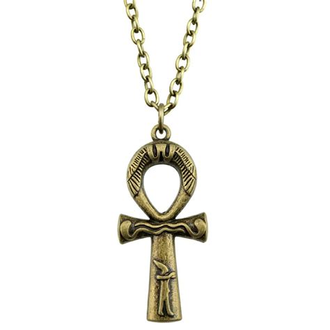 Ankh Cross Necklace Vintage Ankh Cross Long Necklace Ankh Cross Pendant ...