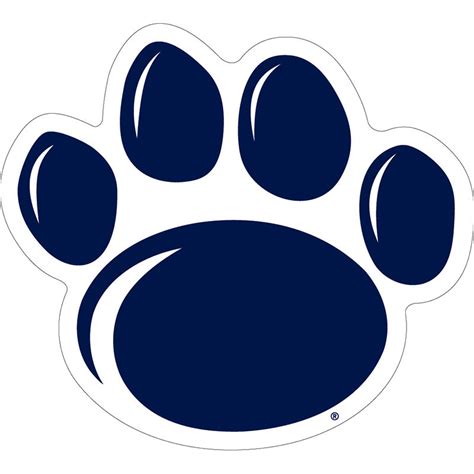 Medium 5" Penn State Paw Print Magnet | Lion's Pride