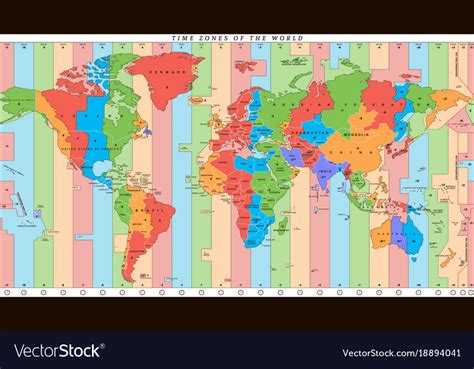 High Resolution World Time Zones - WoodsLima