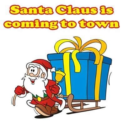 Santa Claus Is Coming To Town Clipart at GetDrawings | Free download